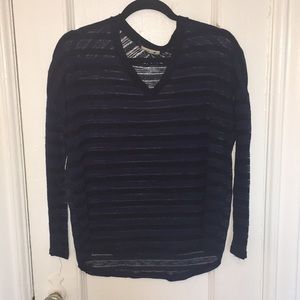 Sheer long sleeve top